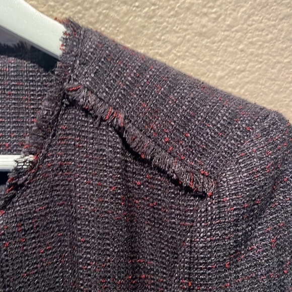 Ann Taylor LOFT Women’s Tweed Lined Zip Up Jacket Blazer Size 8 - Picture 8 of 10